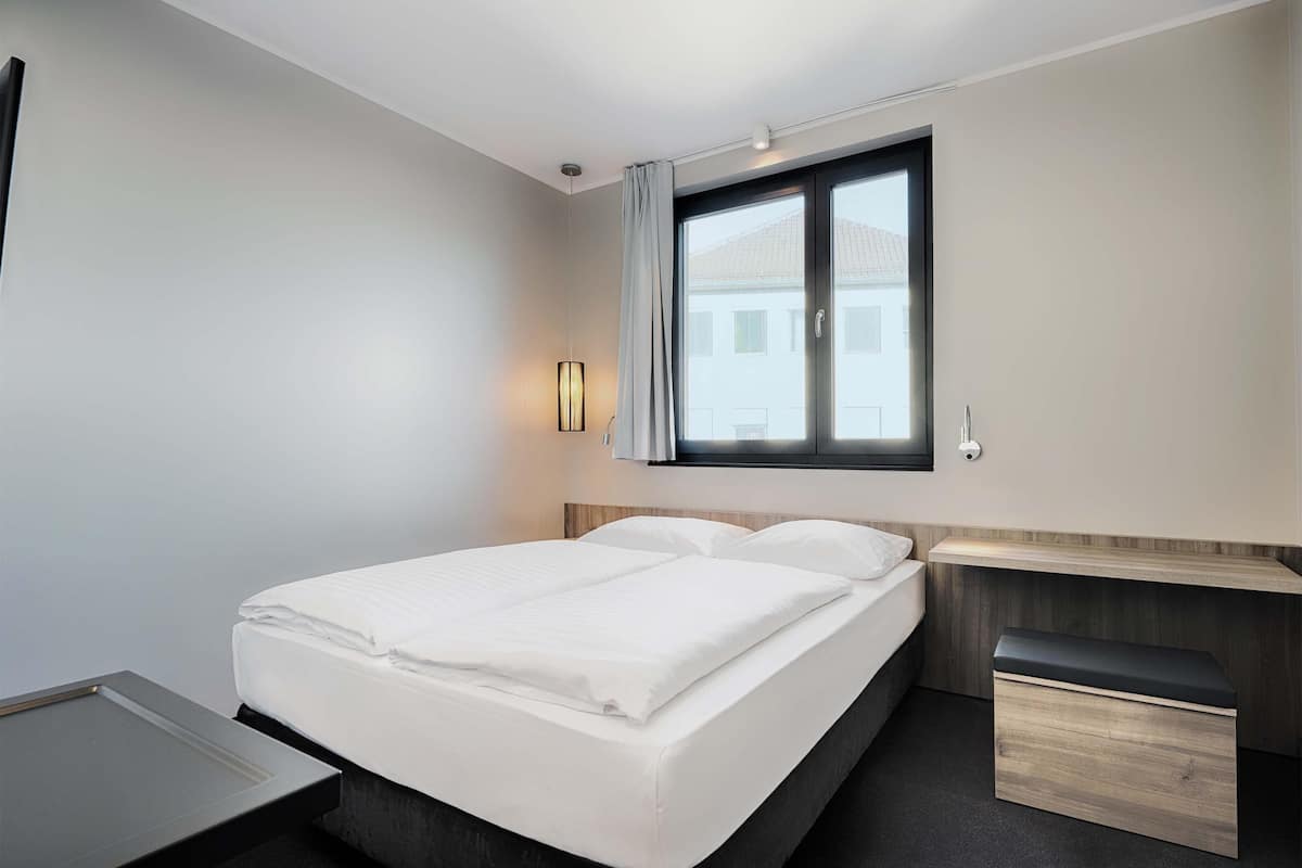 desk, blackout curtains, soundproofing, iron/ironing board