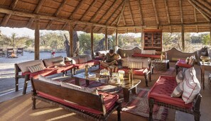 Lobby sitting area - Camp Kalahari (Gweta)