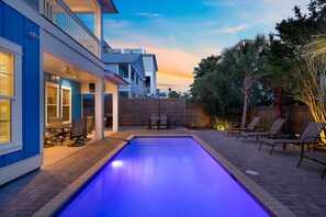A heated pool