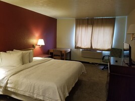 Habitación individual básica | Escritorio, espacio para trabajar con un portátil, cortinas opacas