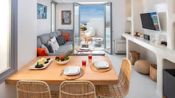 Opções para refeição no quarto