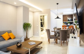 Luxury Apartment, Sea View | Living area | Flat-screen TV - Luxury Apartment Mr. Perfect (Dubrovnik)