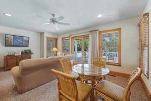 Mid-Level Den with Deck Access