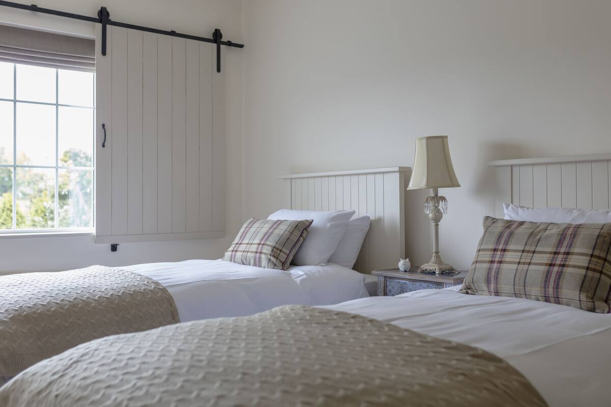 Premium bedding, down duvets, memory-foam beds, blackout curtains