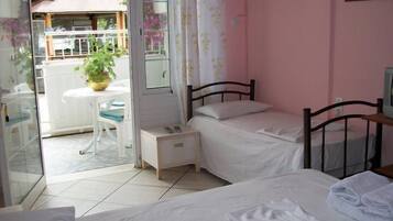Iron/ironing board, free cots/infant beds, free WiFi, bed sheets