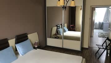 1 間睡房、熨斗/熨衫板、Wi-Fi、床單