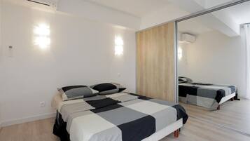 2 chambres, fer et planche Ă  repasser, Wi-Fi, draps fournis