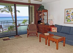 Smart TV, DVD player, books, music library