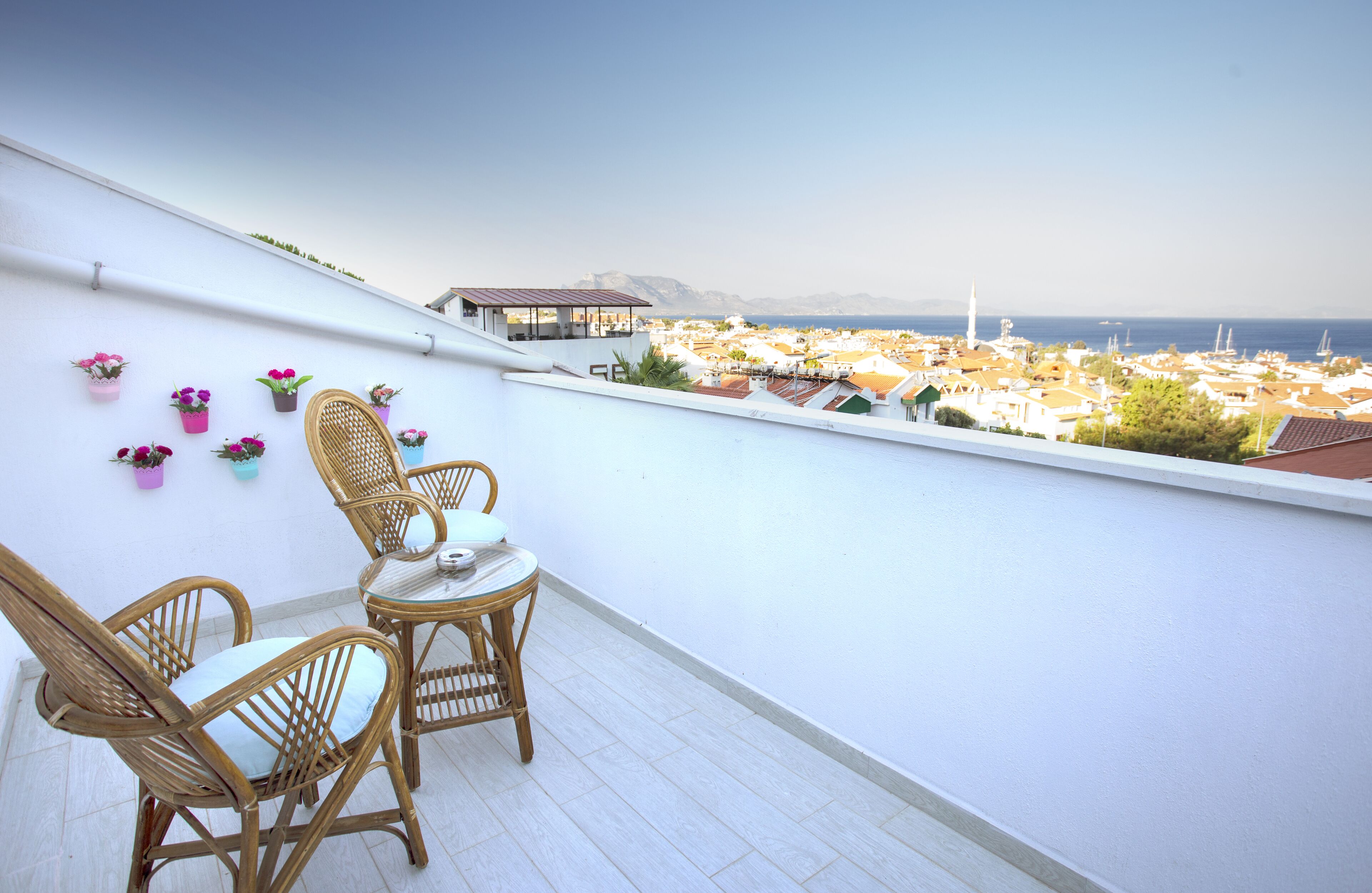 Standard Double Room, Terrace, Sea View | Terrace/patio