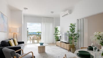 2 Bedroom Penthouse | Living area | LED TV, DVD player