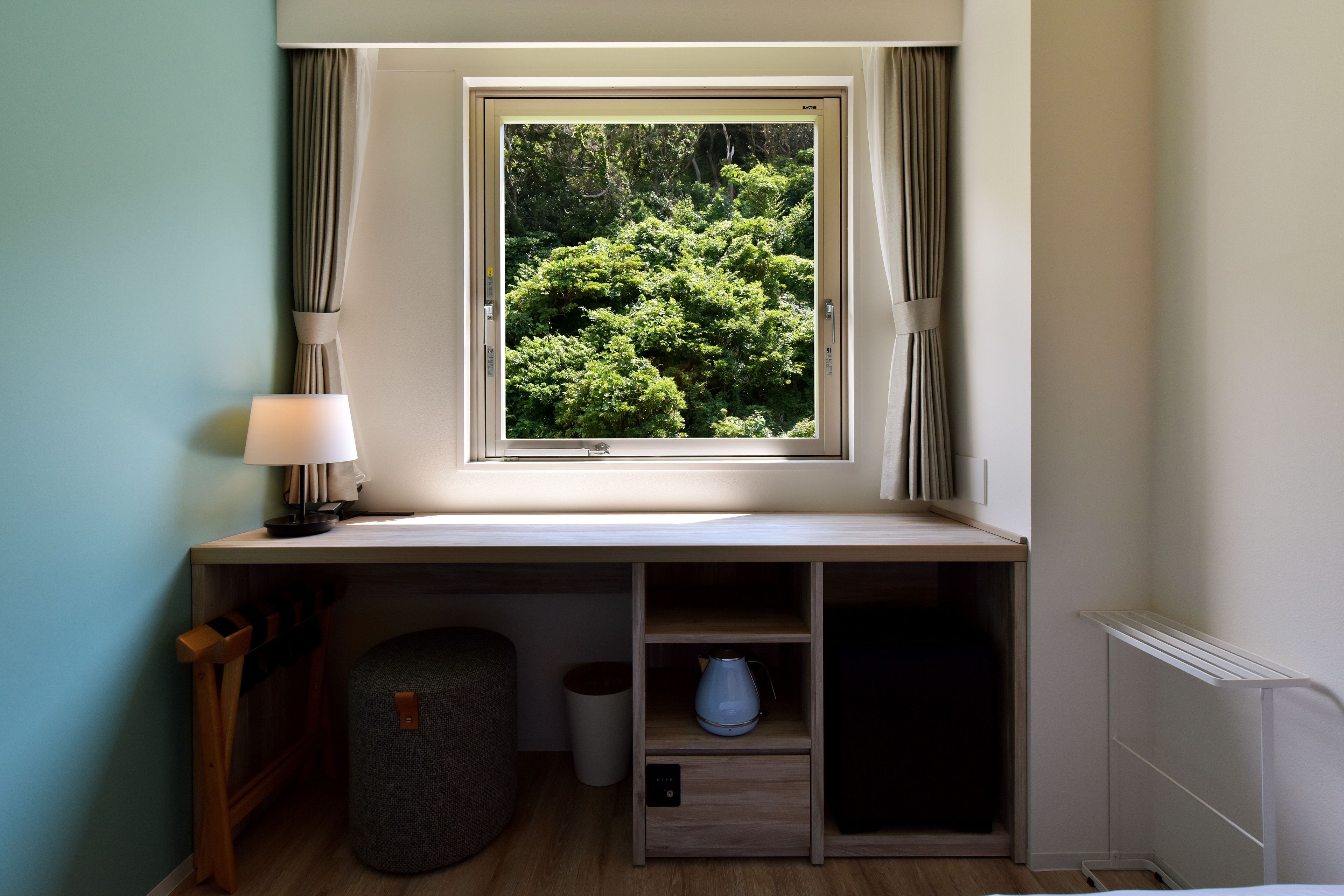 double room, forest view | view from room