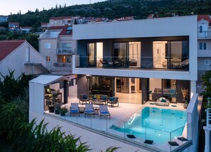 A heated pool
