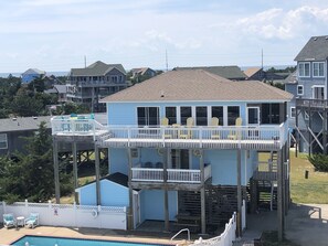 Exterior - Semi-Oceanfront cottage with pool that you’ll Never Forget! (Salvo)