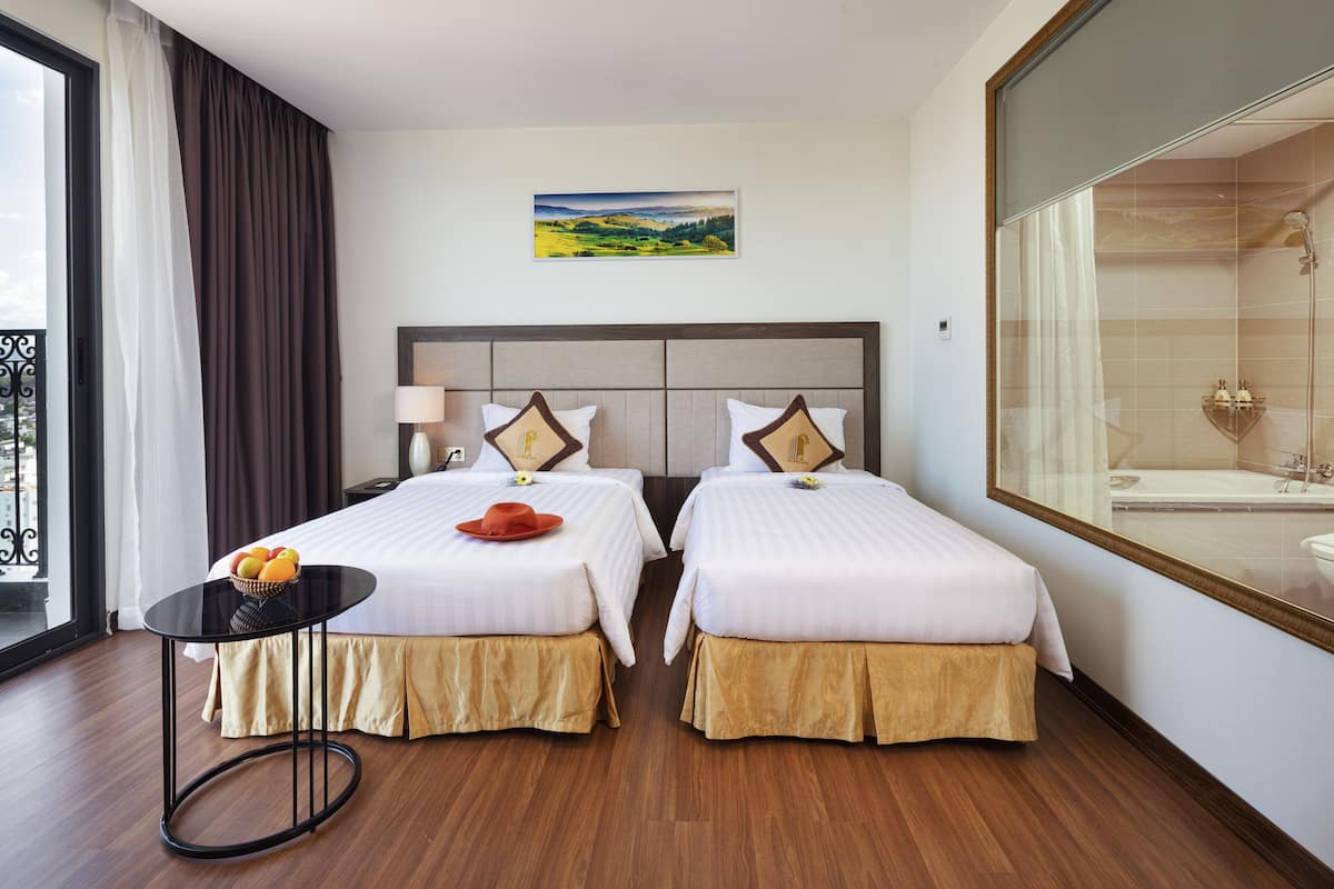 Studio, bad, uitzicht op oceaan | 1 slaapkamer, luxe beddengoed, pillowtop-bedden, een minibar