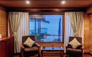 Chambre Double Luxe, 1 lit double, vue montagne | Literie de qualité supérieure, chambres insonorisées