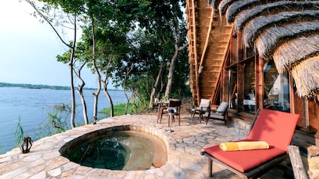 Vista desde la habitación. Nile Safari Lodge