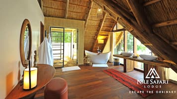 Deluxe Cottage, River View | 1 bedroom, premium bedding, down comforters, memory foam beds
