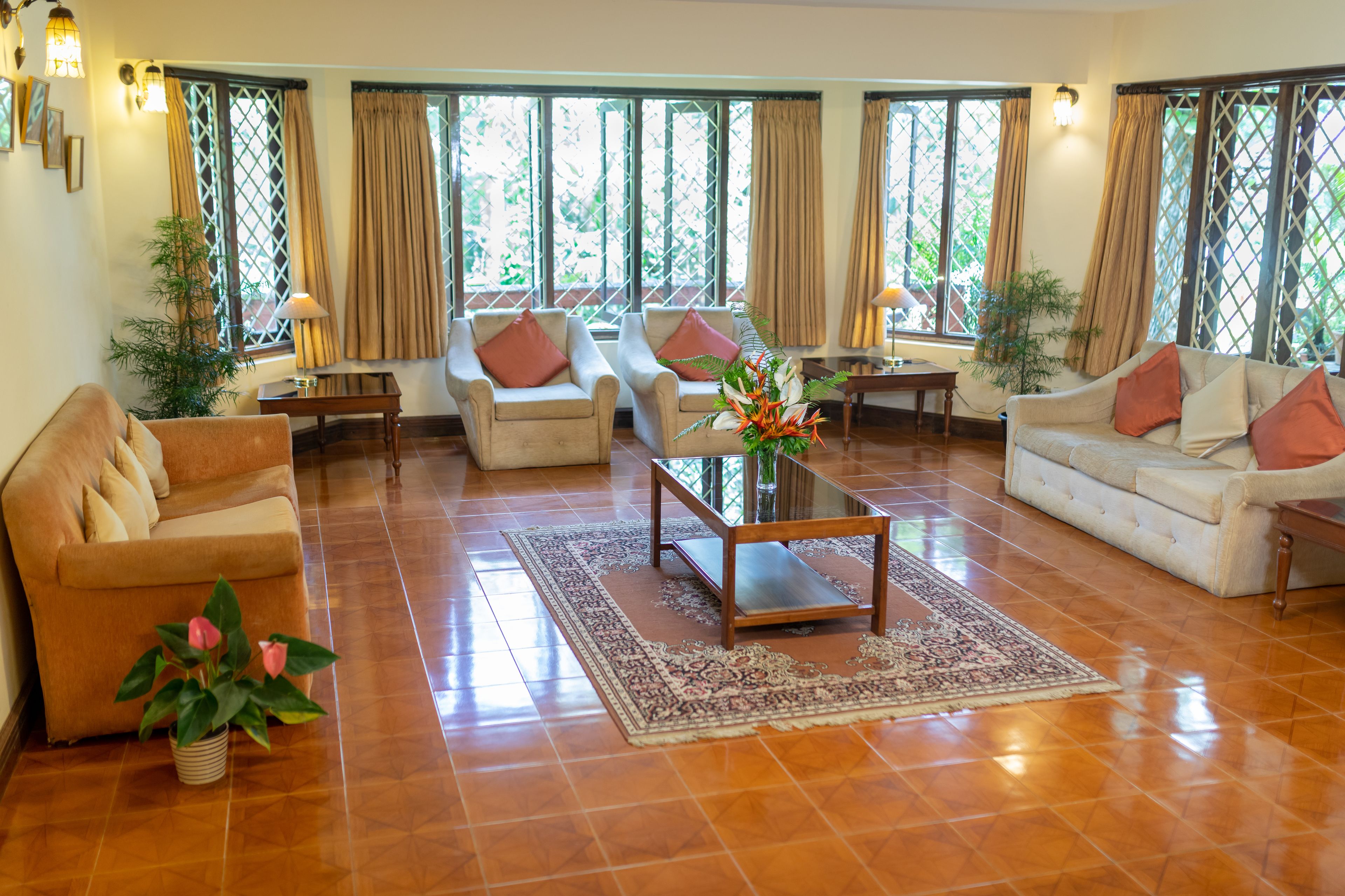 60-inch LCD TV with satellite channels, TV