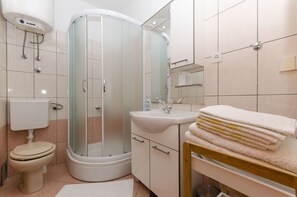 Bathroom | Shower, hair dryer