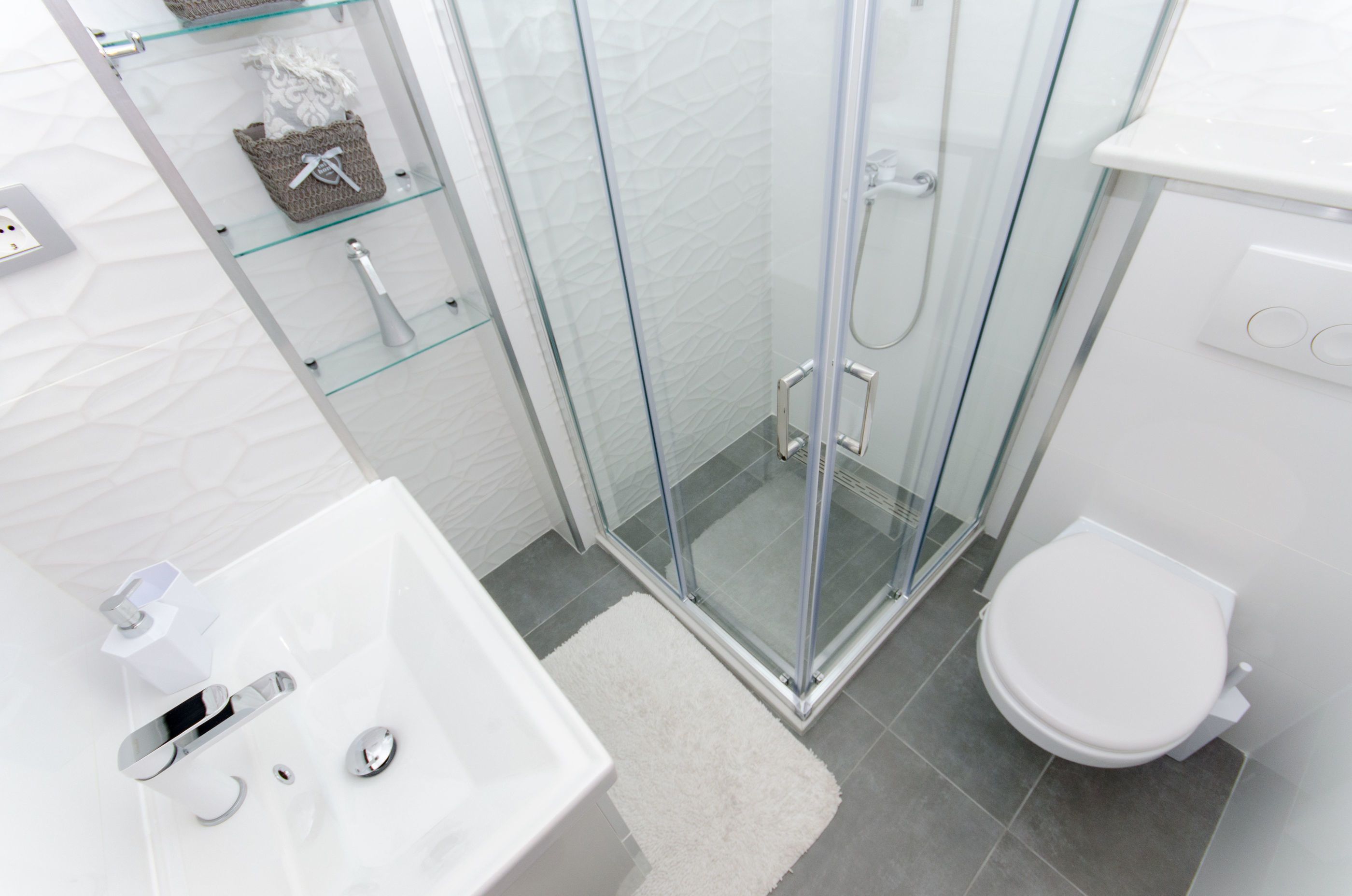 Apartamento (A1) | Banheiro | Chuveiro, secador de cabelo