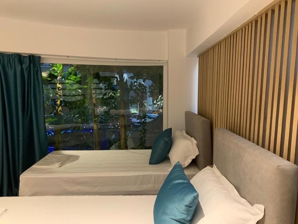 Duplex Suite with Balcony - Ground Floor (no close bedrooms with a door)