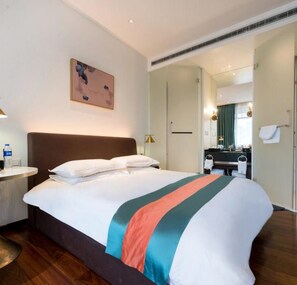 ห้องพรีเมียร์ดับเบิล | ผ้าม่านกันแสง, Wi-Fi ฟรี, ผ้าปูที่นอน