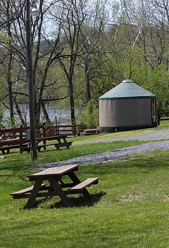 Glamping at it's Finest!  -WATERFRONT on the Shenandoah River! Open Year Round!