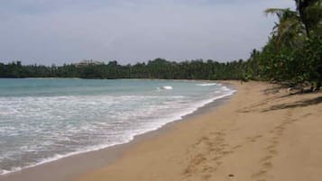 Playa en los alrededores y toallas de playa