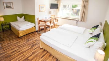 Desk, blackout curtains, cots/infant beds, free WiFi