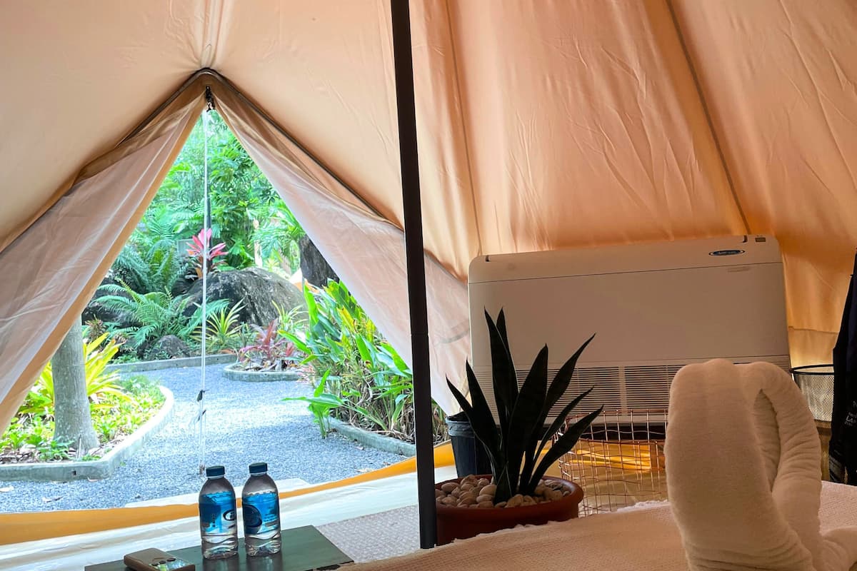 Premium Tent, Private Bathroom, Garden View | In-room safe, rollaway beds, free WiFi, bed sheets