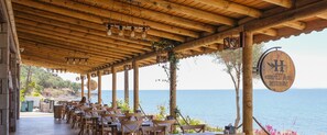 Breakfast, lunch, dinner served; Turkish cuisine, beach views