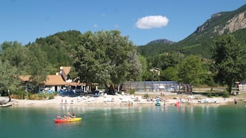 Private beach, kayaking, fishing