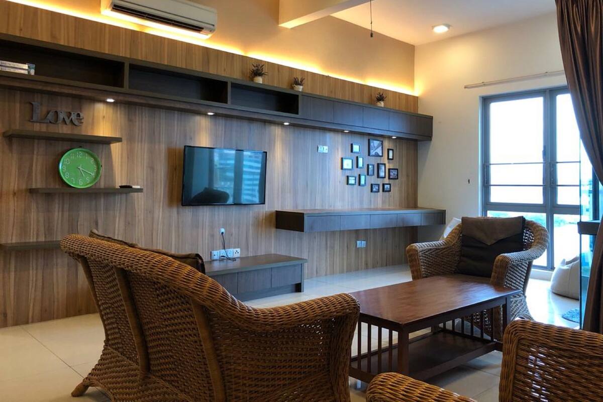 Apartment, 3 Schlafzimmer, Meerblick | Wohnbereich