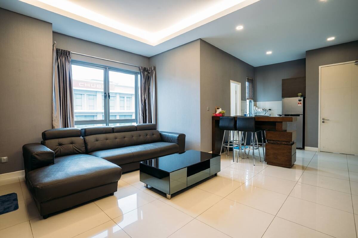 Apartment, 1 Schlafzimmer, Stadtblick (1 King + 1 Sofa Bed) | Wohnzimmer