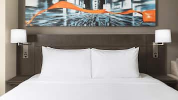 Hypo-allergenic bedding, in-room safe, individually furnished, desk