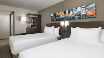 Hypo-allergenic bedding, in-room safe, individually furnished, desk