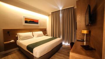 Deluxe Double Room, Courtyard View | Egyptian cotton sheets, premium bedding, down duvets, memory-foam beds