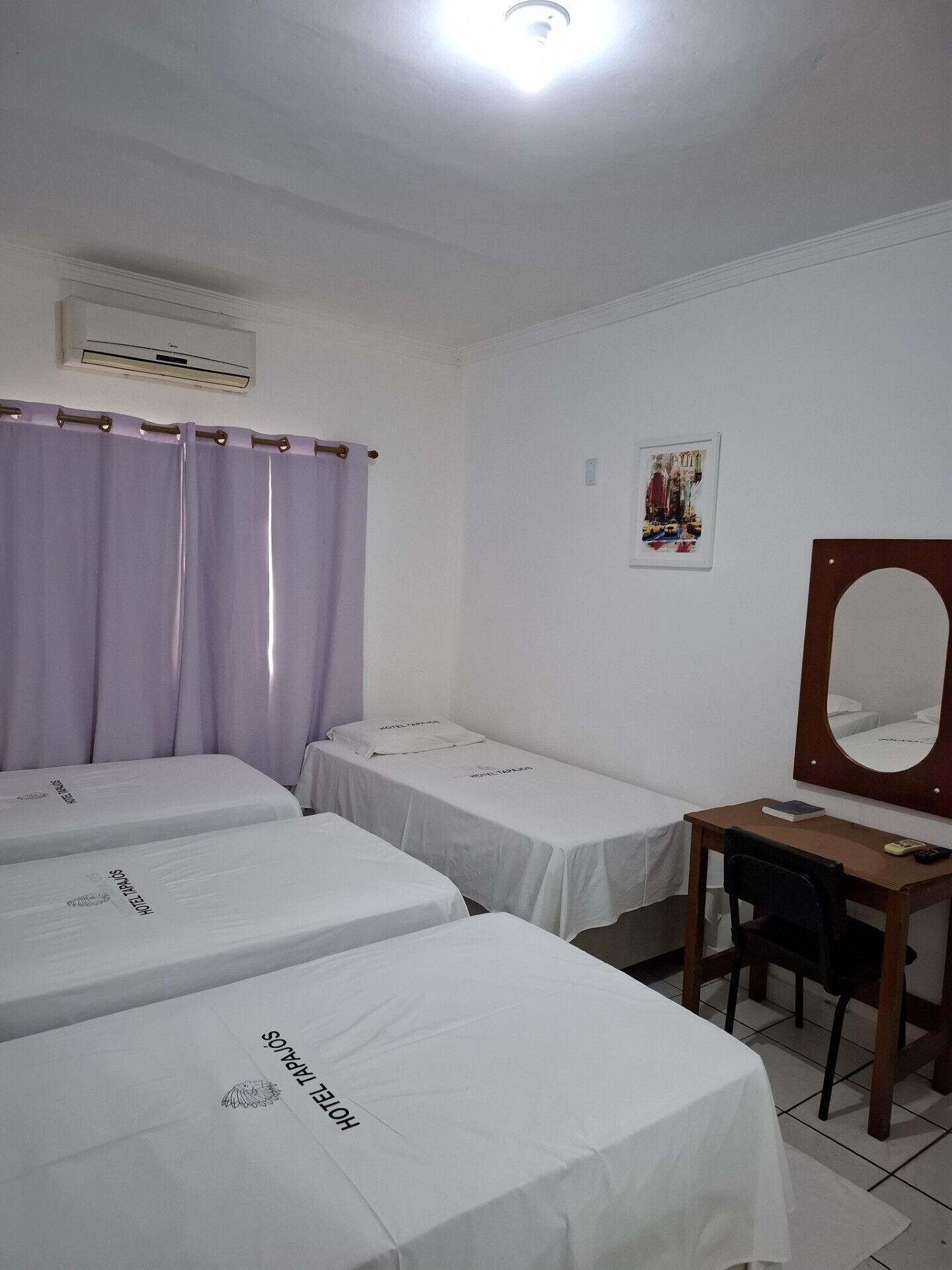 twin room | minibar, desk, blackout curtains, iron/ironing board