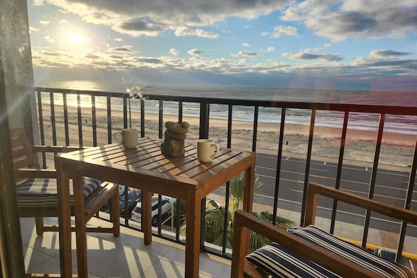 Imagine seeing this beautiful sunrise from the balcony