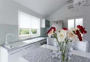 Fridge, oven, stovetop, dishwasher