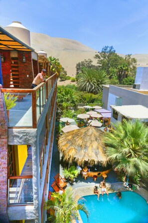 Blick von der Unterkunft