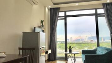 Basic Apartment | Premium bedding, down comforters, individually decorated