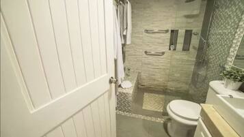 Apartment, 2 Bedrooms (1 Bathroom - C1-A) | Bathroom | Shower, free toiletries, hair dryer, towels