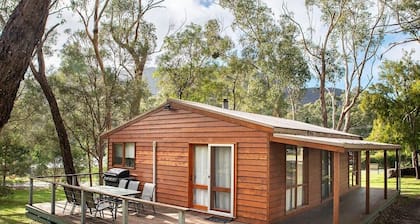 Bagara Ferienhaus mit Holzfeuer in Halls Gap Bush Einstellung