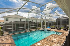 Indoor pool, outdoor pool - 8BR ChampionsGate Pool Home w MTheater (Davenport)