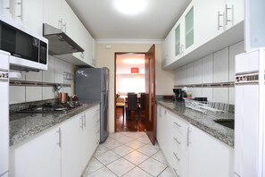 Apartment, 2 Bedrooms | Private kitchen | Full-size fridge, microwave, oven, stovetop - Cozy and Comfy Apartment - Center of Miraflores (Lima)