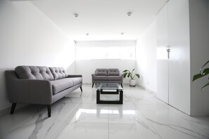 Apartment, 2 Bedrooms | Living room | 42-inch Smart TV with cable channels, TV - Cozy and Comfy Apartment - Center of Miraflores (Lima)