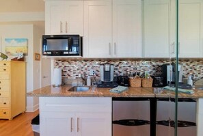Kitchenette with coffee station