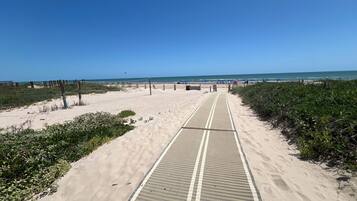 On the beach
