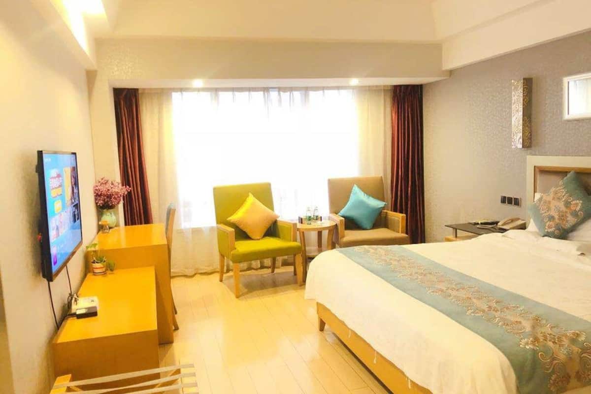 Doppia Standard, 1 camera da letto, vista città | Biancheria da letto di alta qualità, copriletto in piuma